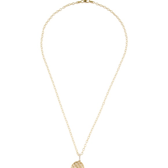 KC Designs 14K Diamond Oval Lattice Locket Necklace - Picture 5 of 7